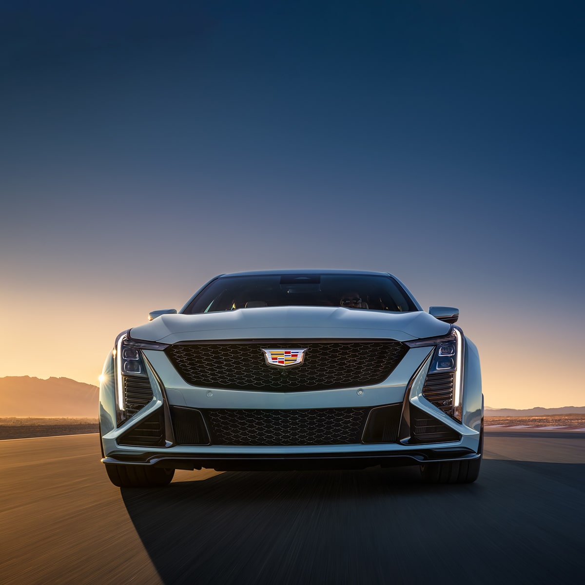 Front view of the 2026 Cadillac CT5-V.