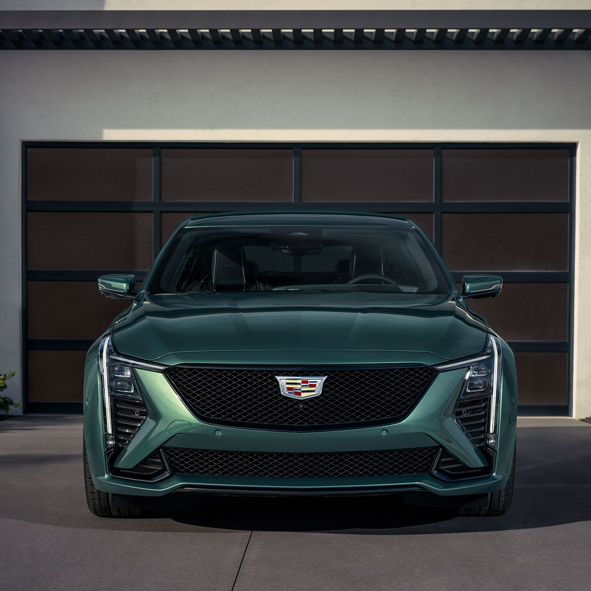 Front right profile view of the 2026 Cadillac CT5-V.