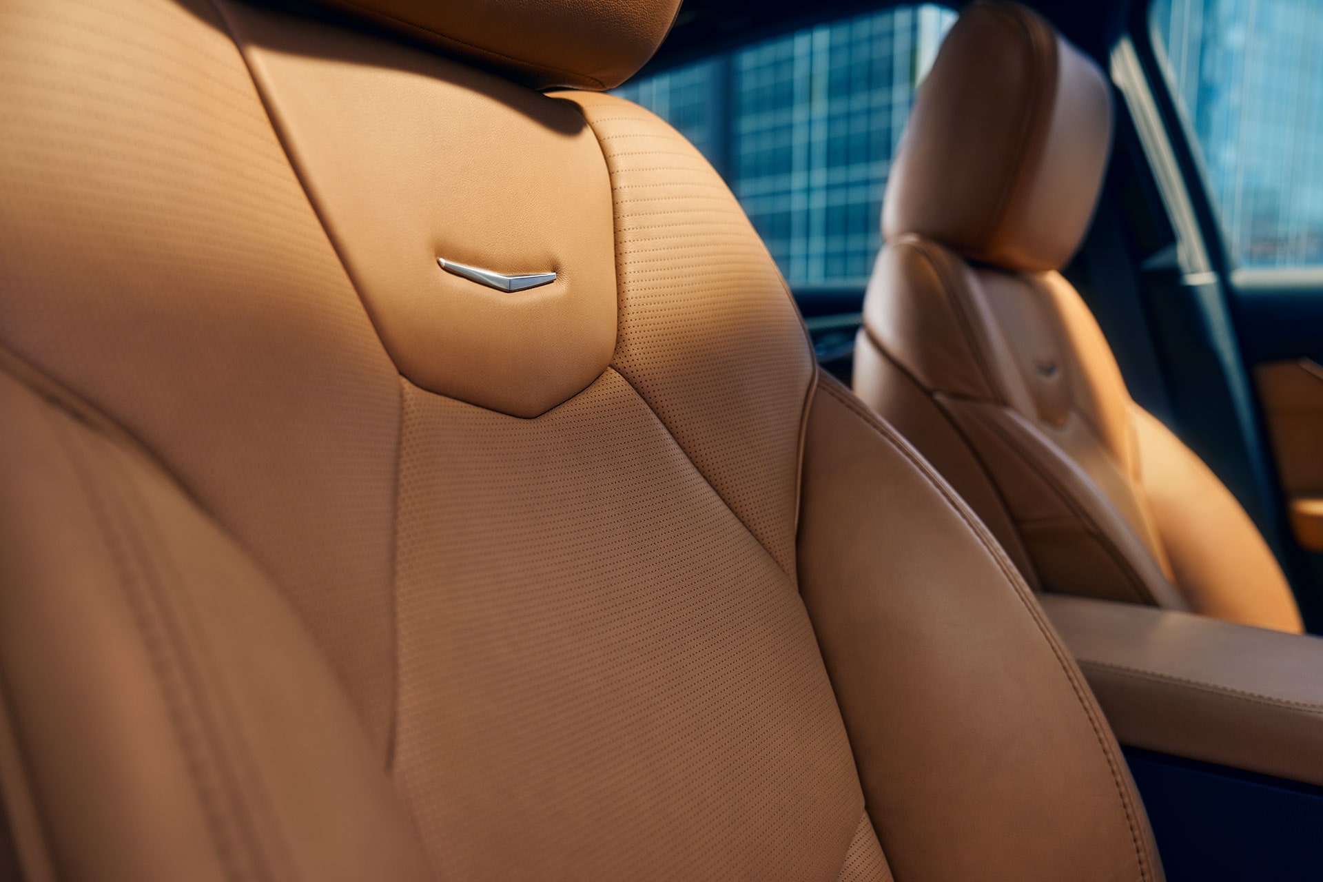 Leather seating of the 2026 Cadillac CT5.