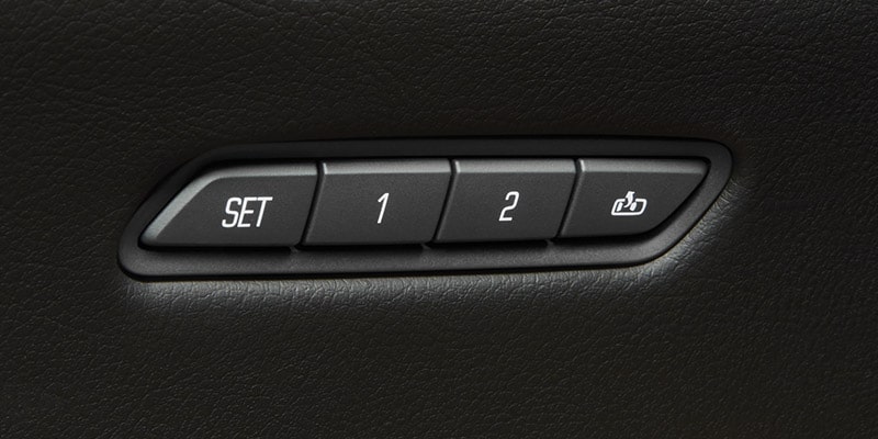 Commandes pour configurer les positions de siège à mémoire.