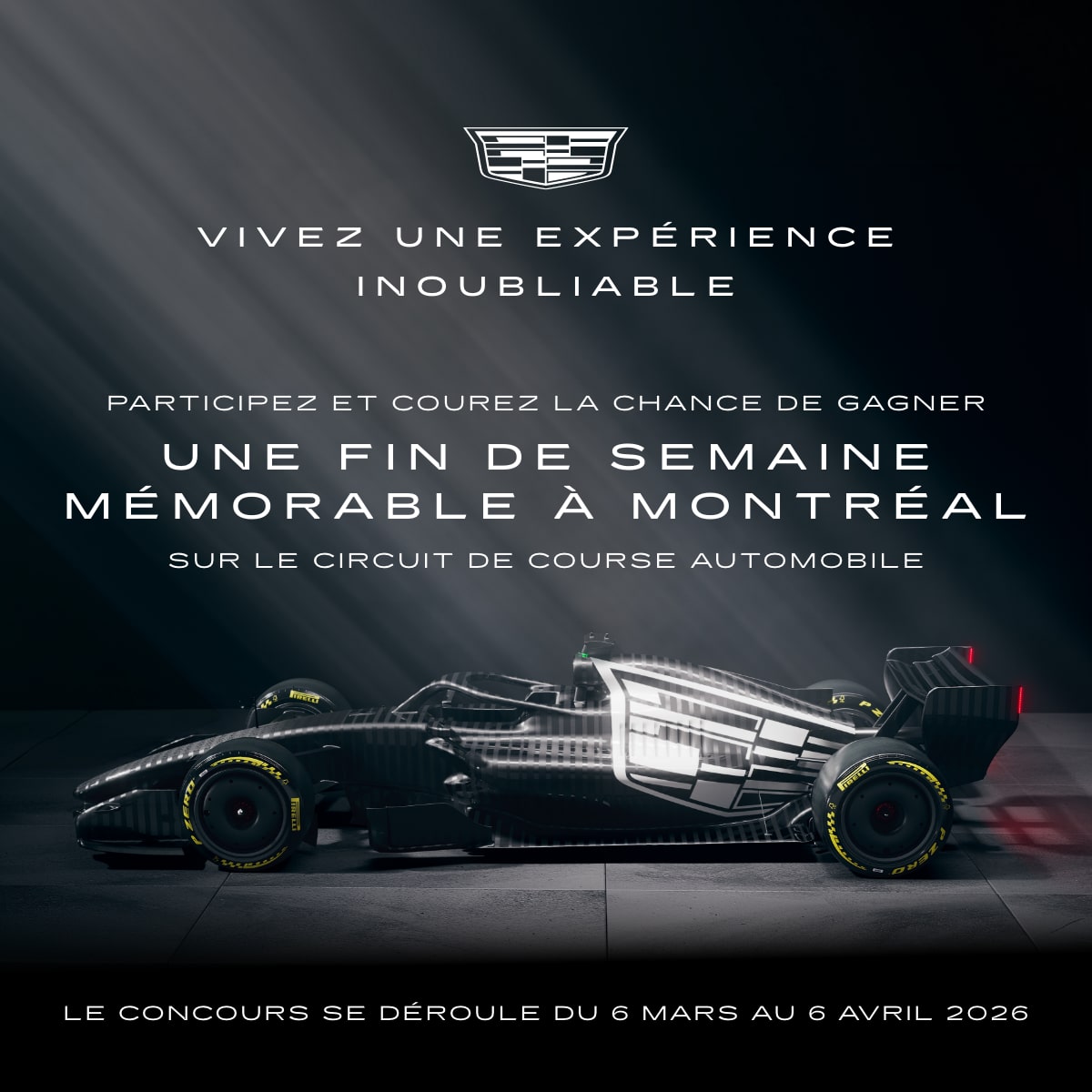Concours Cadillac - Gagnez une expérience inoubliable