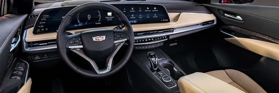 2024 Cadillac XT4 interior dashboard.