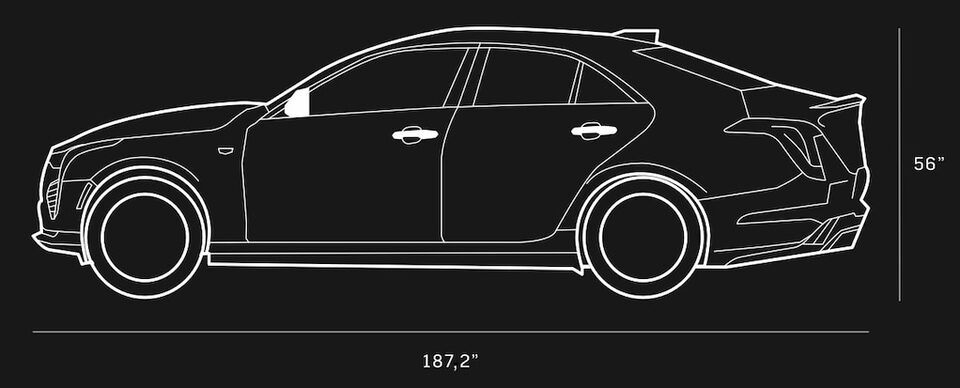 Caractéristiques de la Cadillac CT4 2020.