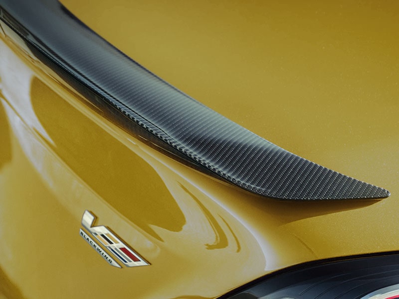 Close-up View of the Carbon Fiber Detail on the CT4-V Trunk's Exterior