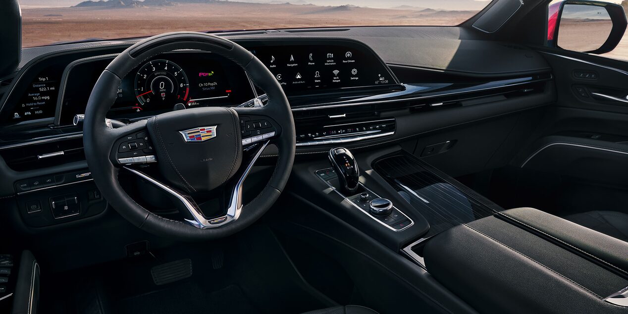2024 Cadillac Escalade-V platinum interior.