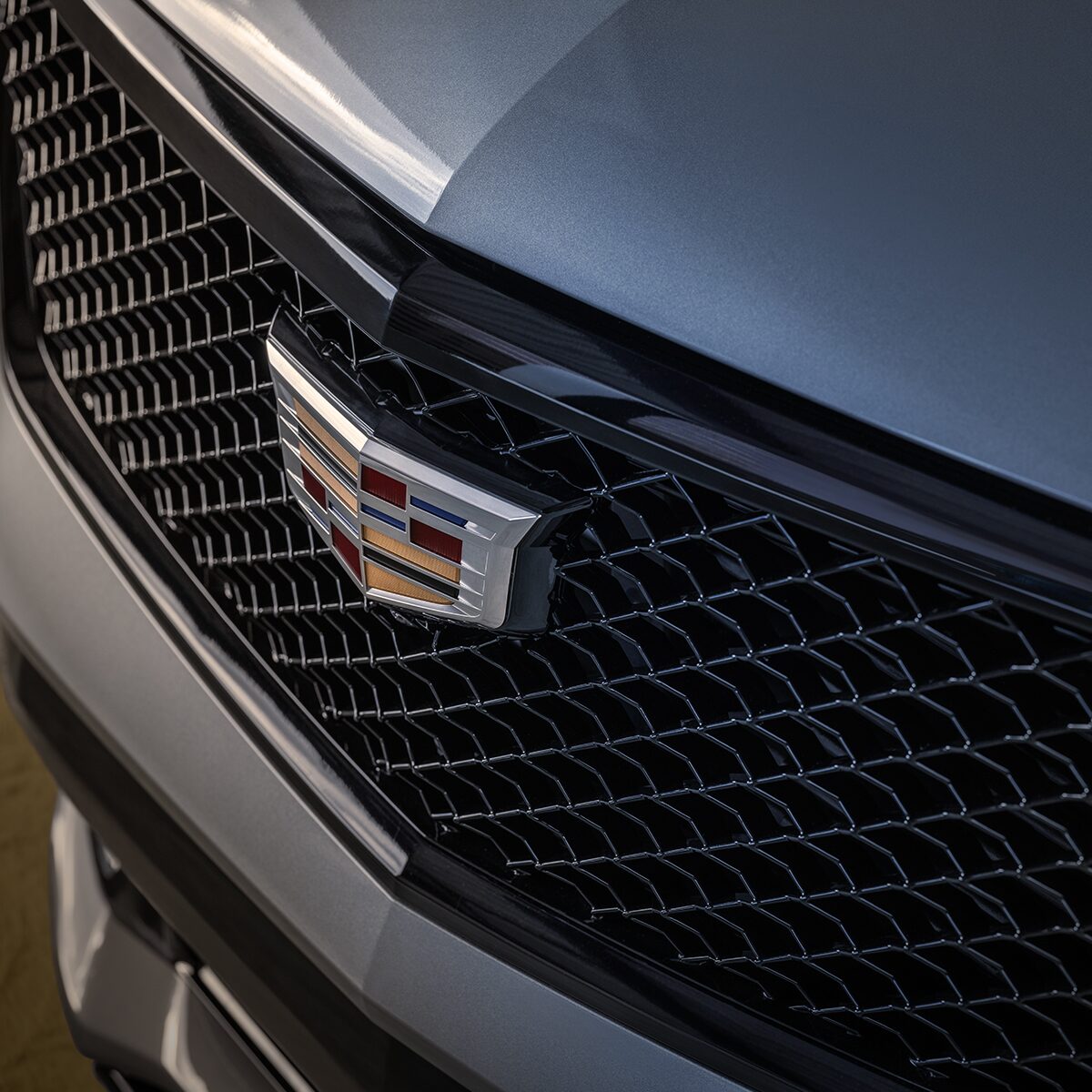 The Iconic Cadillac Crest on the Front-End of the XT4