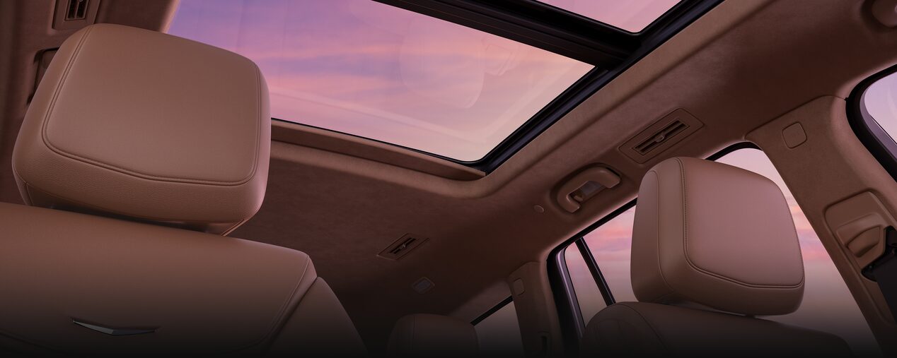 Cabin View of the UltraView Sunroof Inside the New Cadillac XT6
