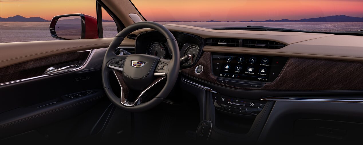 The Driver Perspective of the Cadillac XT6's Masterfully Designed Interior