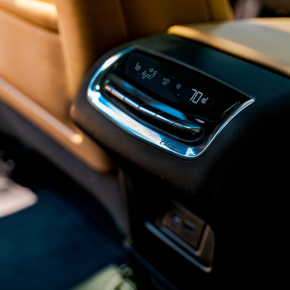Rear Cabin Air Control Setting Inside of the New Cadillac XT6