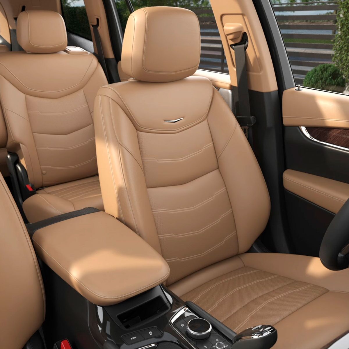 Luxurious Tan Seats Inside the New Cadillac XT6