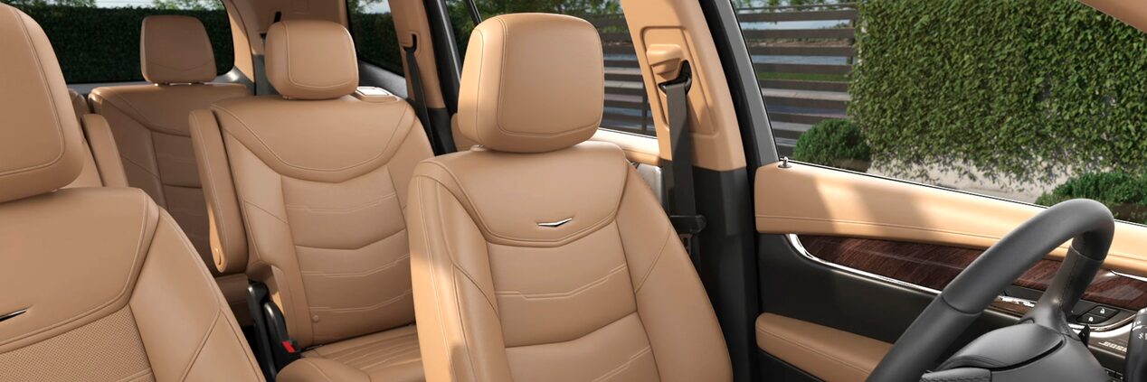 Luxurious Tan Seats Inside the New Cadillac XT6