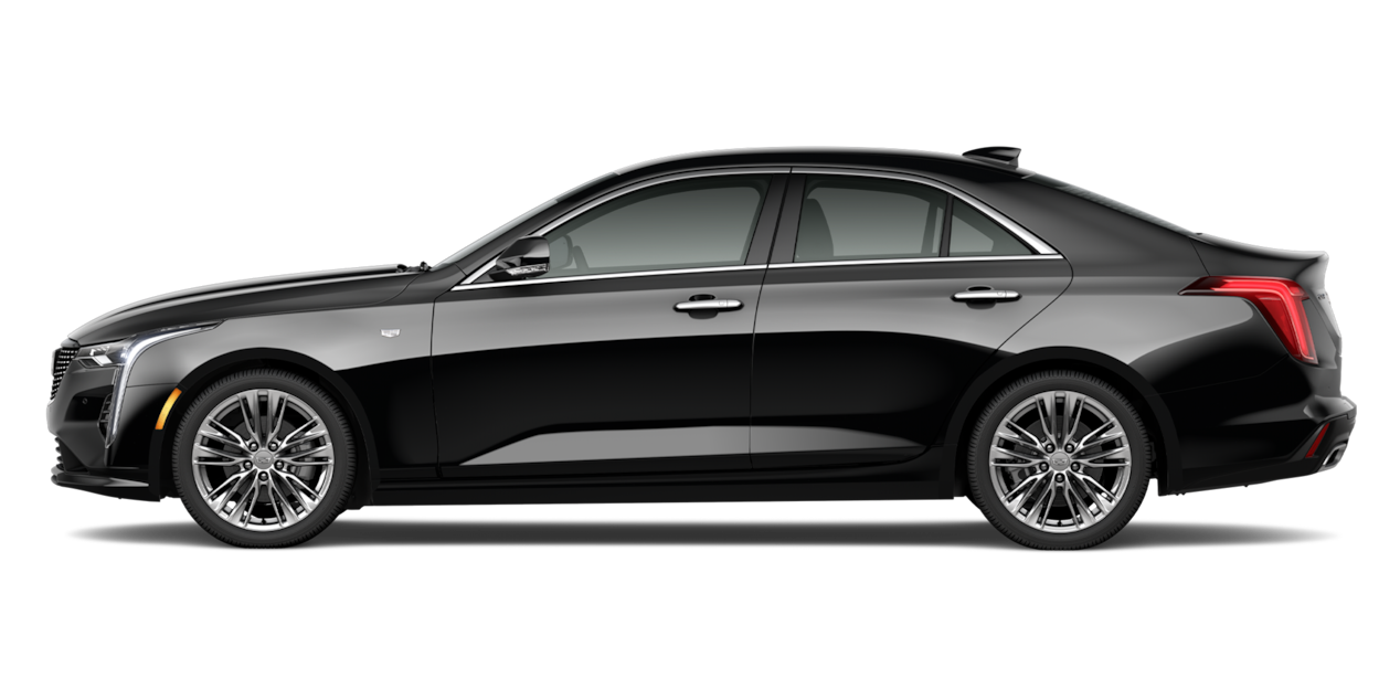 A Black 2025 CT4 Side Profile