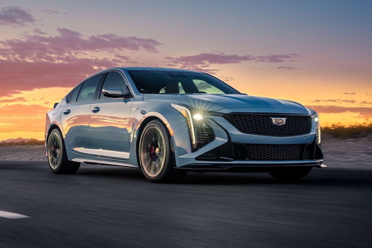 Scenic shot of the 2026 Cadillac CT5-V.