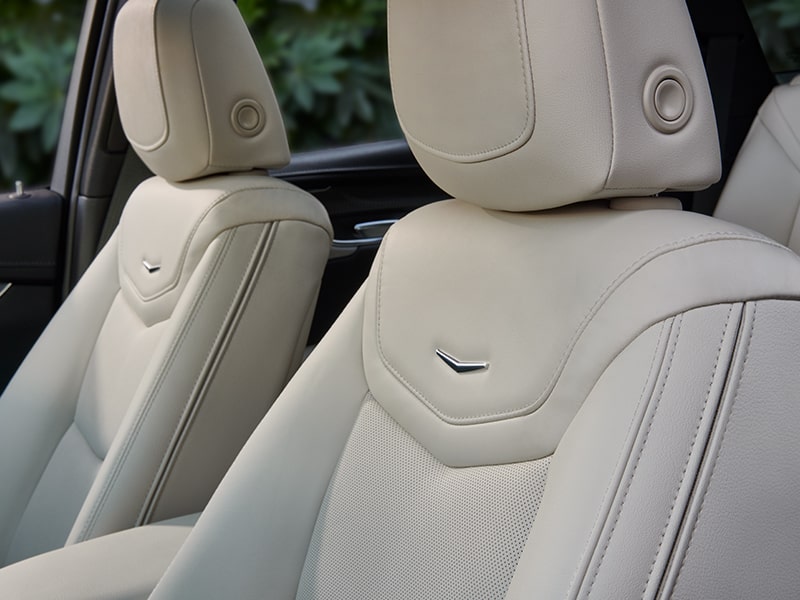 Close up of The Luxurious Interior Seating in The Cadillac XT5