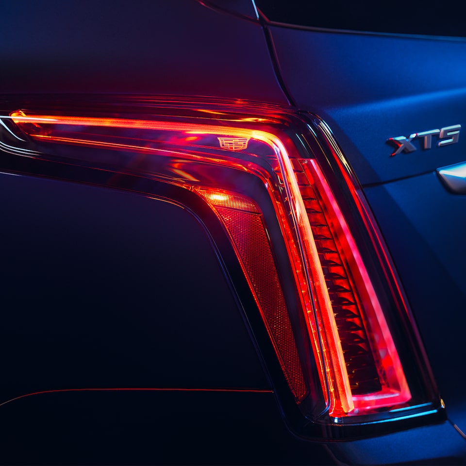 Close Up of The Rear Tail Lamp on the Exterior of The Cadillac XT5