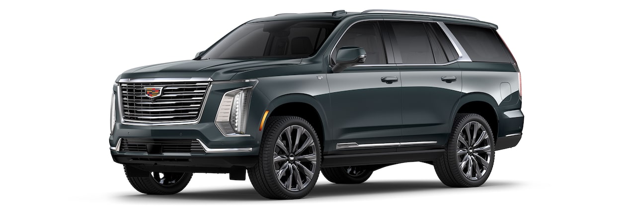 2025 Escalade Premium Luxury Platinum in Aegean Stone.