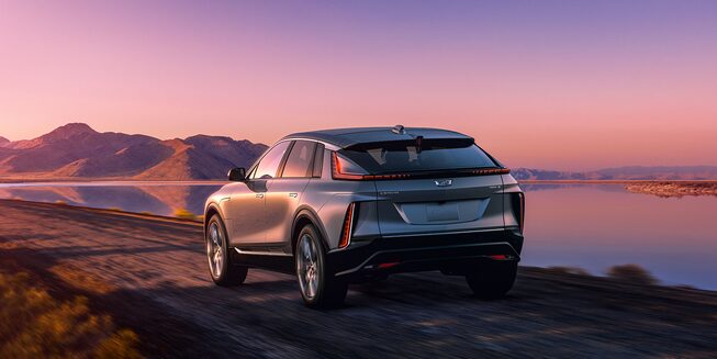 Cadillac LYRIQ exterior view of rear