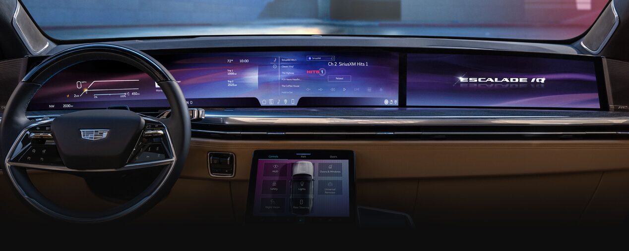 An Aerial Shot of the Massive Sunroof of the Cadillac LYRIQ