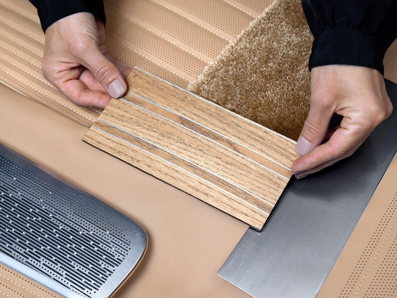 A Person Holding CELESTIQ Materials for the Vale Design